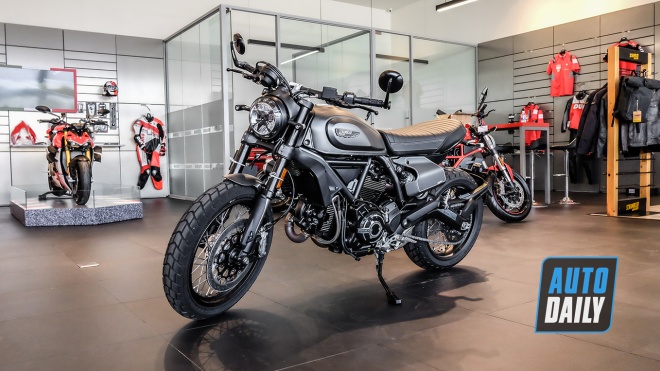 Cận cảnh Ducati Scrambler phiên bản Nightshift đầu tiên tại Việt Nam